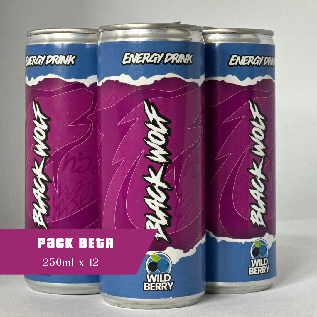 BLACK WOLF ENERGY - BETA Pack of 12 cans