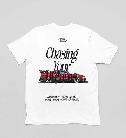 Tee-shirt oversize KEEP CHASING YOUR DREAMS